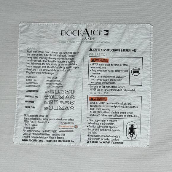 DOCK A TOT DELUXE Deluxe La Vie en Rose Floral Roses Dockatot 0-8 Months - Picture 11 of 11